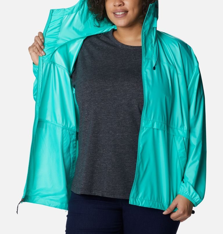 Jacheta Columbia Alpine Chill Windbreaker Dama Turcoaz | Plus Size ST09ZS8Q7